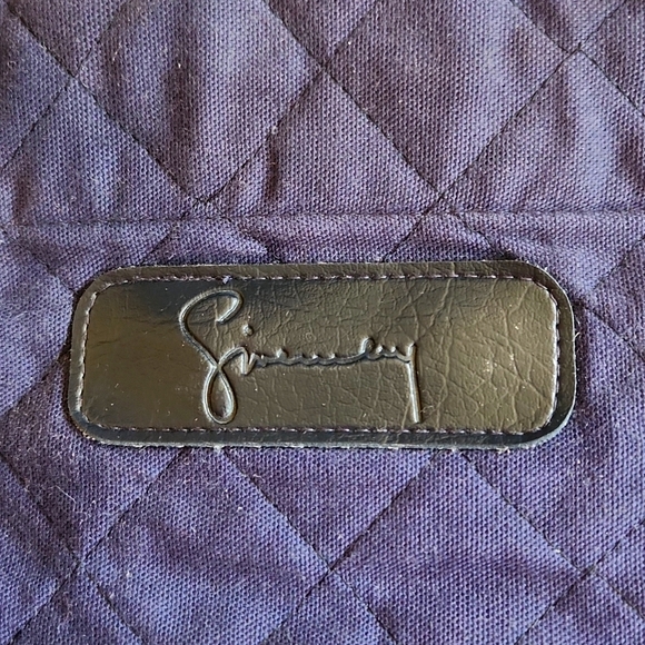 GIVENCHY Blue Quilted Duffle Tote Bag EUC vintage - Picture 2 of 10